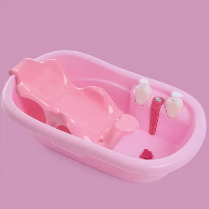 Baby/Child%20Bath%20Tub%20With%20Bath%20Rack%20And%20Thermometer%20-%20Image%202