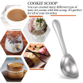 Ice Cream Scooper Kitchen & Dinning Solid Ice Cream Scoop, Kitchen Scooper With Non-Slip Rubber Grip, Scooping For Hardest Ice Cream. 