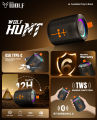 (NEW LAUNCH) Asta WOLF Hunt Bluetooth Speaker | 12 Hours Playtime | Bluetooth 5.4 | RGB Lights | Type-C Fast Charging | TF Card, USB Drive & FM Radio Support | TWS Stereo Pairing | Portable Wireless Speaker. 