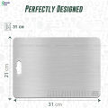 Stainless Steel Chopping Board, Cutting Board for Kitchen – Heavy Duty, Non-Slip, Rust Resistant, Easy to Clean. 