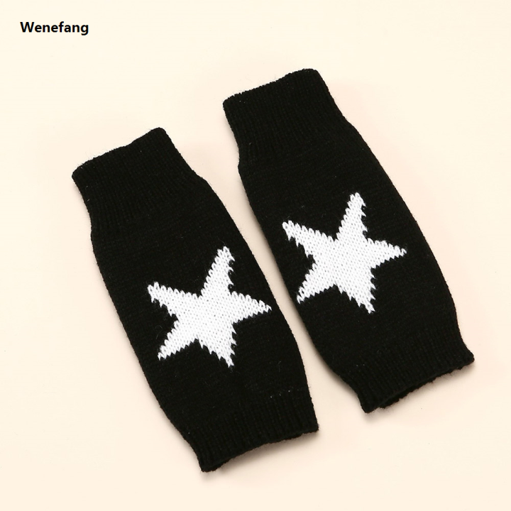 Wenefang%202024%20Punk%20Y2K%20Star%20Knitted%20Woolen%20Gloves%20for%20Men%20Women%20Pentagram%20Half%20Finger%20Warm%20Soft%20Mitten%20Soft%20Star%20Hand%20Fingerless%20Gloves%20-%20Image%206
