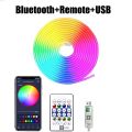 Uonevic LED Lights with Music Synchronization Color Changing ED Light Bar Sound RGB Sales promotion L Neon Light Strip Waterproof 1-5M 5V RGB in Wall Game Room TV Party. 