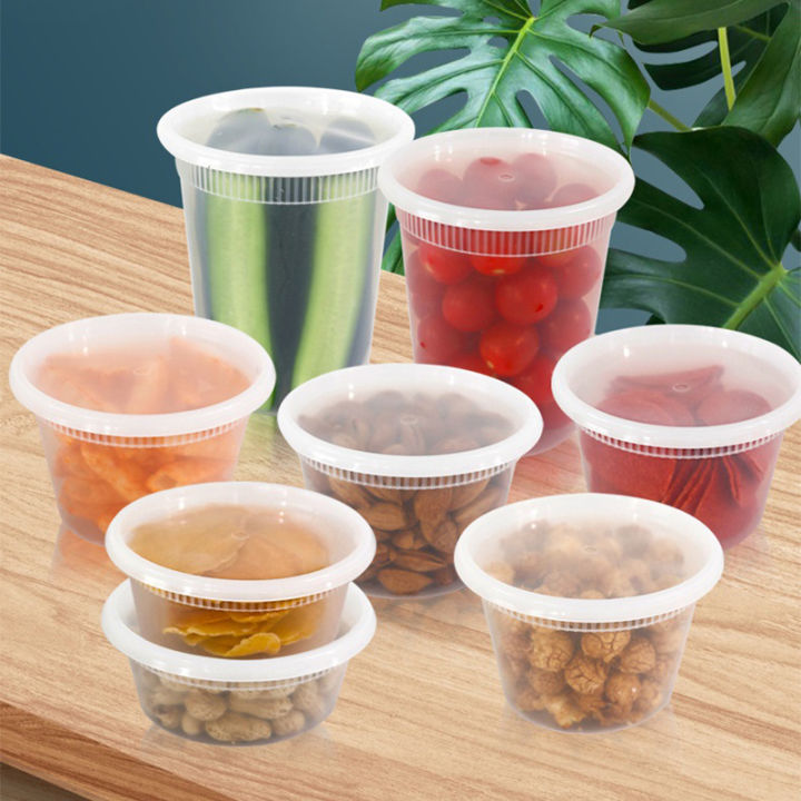 10Pcs Food Storage Box With Airtight Lid Clear Freeze Food Packing Container WANNA