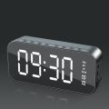 Electronic Clocks Large LED Screen LED Mirror Screen Alarm Clock Digital Display Portable Digital Clock Smart Dual Alarm Wireless Charging Clock Gift. 
