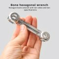 Kqueebee 10 in 1 Bicycle Dumbell Wrench Spanner Multifunction Bike Repair Tool 6mm-15mm. 