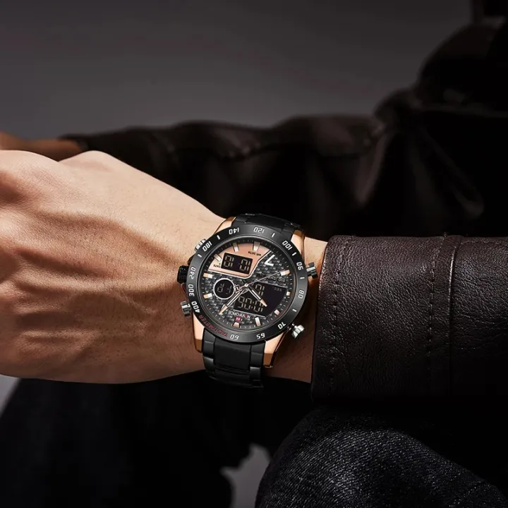 NAVIFORCE%20%20Nf9171%20Double%20Time%20Digital%20Analog%20Stainless%20Steel%20Waterproof%20Military%20Watch%20-%20Image%208