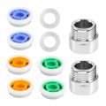 8 Pieces of Shower Flow Reducer Limiter Set, Water Restrictor, 1/2 Inch Thread Size 4, 6 and 9 L/Min for Bathroom Saving. 