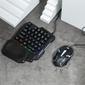 For 35Key Ergonomics RGB Gaming Keyboard +Keyboard and Mouse Converter+Mouse 5 in 1 Mobile Game Combo Kit. 