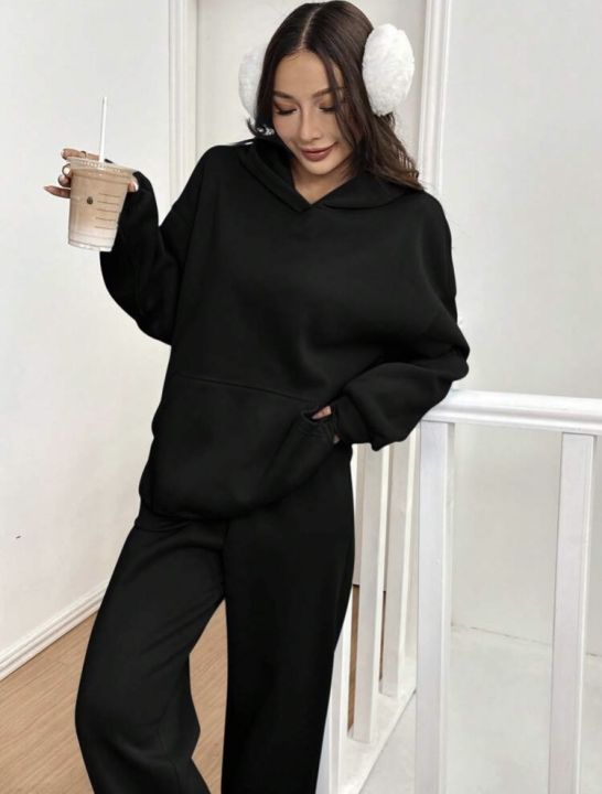 Inner%20Fleece%20Hoodie%20And%20Straight%20Trouser%20Set%20For%20Women%20-%20Image%205
