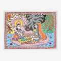 Mithila Painting Vishnu Photo 30.5x22.5. 
