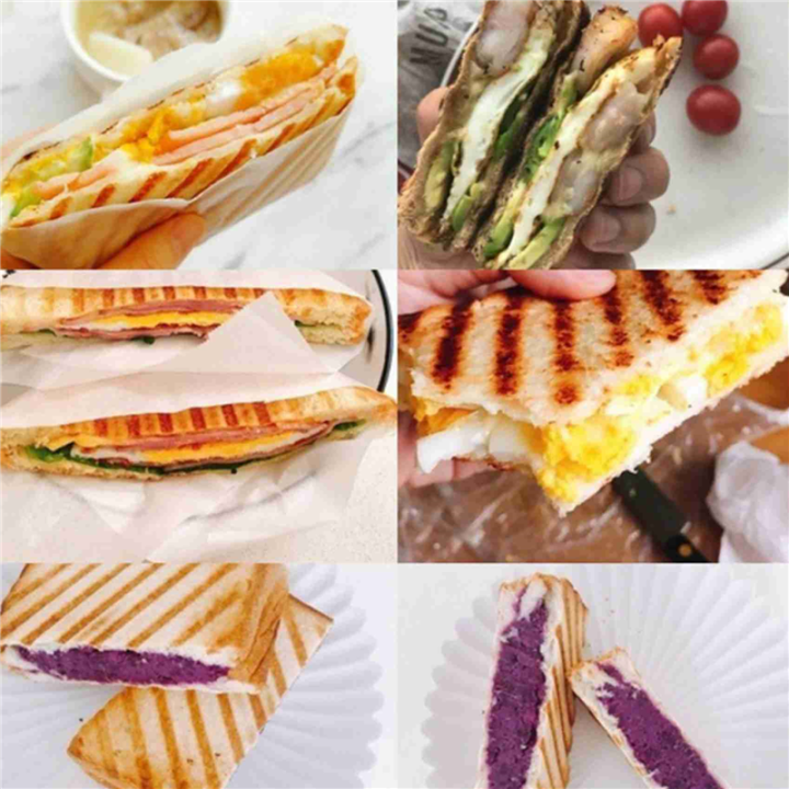 FORIDE%202X%20Grilled%20Sandwich%20Maker,Bread%20Toast%20Breakfast%20Machine,Hot%20Sandwich%20Pan,Nonstick%20Aluminum%20Flip%20Pan,Kitchen%20Tool%20-%20Image%204