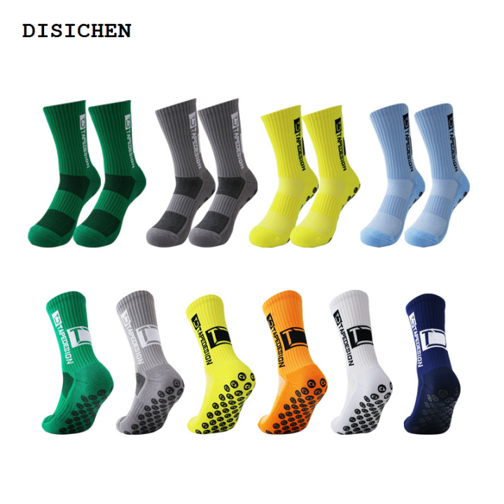DISICHEN%20Fashion%20Calf%20New%20Mid%202023%20Slip%20Football%20ANTI%20Non%20SLIP%20Socks%20Soccer%20Cycling%20Sports%20Socks%20Mens%20-%20Image%202