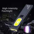 Multi Function Portable Mini Flashlight Multi-Mode Super Bright Emergency Work Light with Magnetic Grip Waterproof Hat clip Lamp Outdoor Work. 