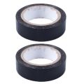 fasdaga 2X 19mm x 10M Duct Waterproof Tape, Black. 