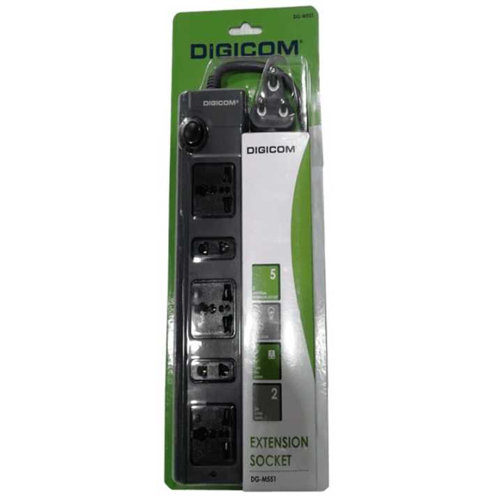 Digicom - Extension Multiplug Universal Socket M551 | Daraz.com.np