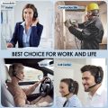 Anrushide Siindoo JH-101 Call Center Headset with Mic Noise Cancelling Headphones New style for Telephone Counselling Services, Insurance, Hospitals. 