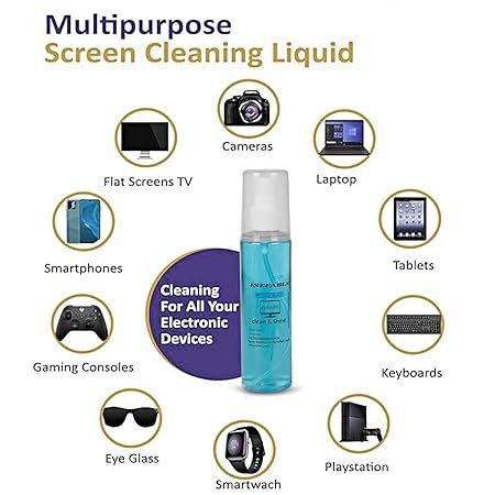 3-in-1 Screen Cleaner Kit Spray For Laptop, Mobile, LED TV & Glass ...