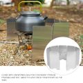 9 Plates Foldable Outdoor Camping Cooking Cooker Gas Stove Wind Shield Screens Windshield. 
