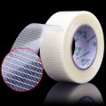 Transparent 25M Wear-Resistant Single-Sided Mesh Tape Grid Fiber Tape Glass Fiber Tape Adhesive Tape Reinforced Tape. 