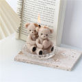 Plaster  Cute bear candle molds  High-quality  clay  Cute  Silicone molds  Bear shape  3D  Candle making molds  for Festival gifts  Home decor  DIY projects  Craft enthusiasts  Candle making workshops. 