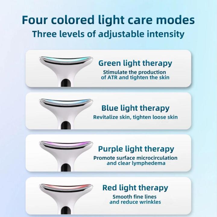 New 4 Color Neck Beauty Device EMS Face Lifting Machine Double Chin ...