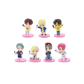 KOJA  BTS Miniature Dolls Set of 7 (Tiny tan Figures Set). 