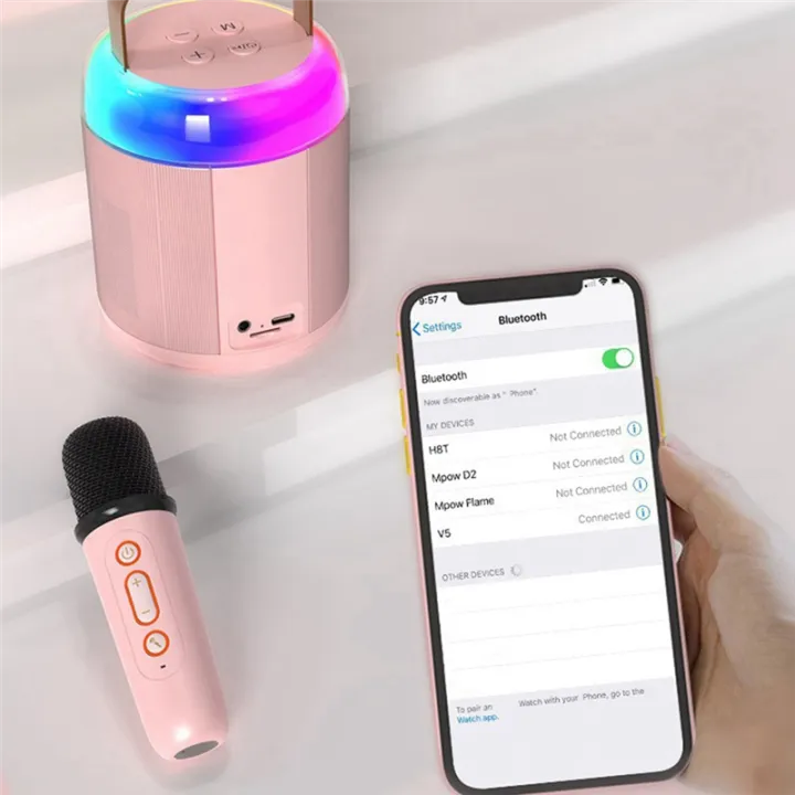 Portable%20Karaoke%20Machine%20Y2%20KTV%20Bluetooth%20System%20Wireless%20Dual%20Microphone%20High-Fidelity%20Stereo%20Sound%20Black%20-%20Image%205
