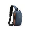 Anti Theft Waterproof Unisex Sling Bag, USB Charging port Shoulder Backpack With Multifunctional Use for Travel, Hiking, Camping, Daily Out, Crossbody Chest Bags. 