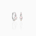 Japanese and Korean style Dongdamen bear earrings 18K real gold non-fading pickaxe diamond earrings small fresh and sweet earrings. 
