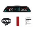 Car HD Head-Up Display OBD2 GPS Smart HUD Auto Digital Speedometer RPM Voltage Security Alarm Display. 