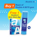 1 Ream of Double A Premium 80 GSM A4 Size Copy Paper. 