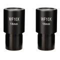 2pcs 10X Microscope Eyepiece Wide Angle Optical Lenses Adapter Field 18mm Professional Ocular Lens Standard. 
