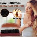 Difutagui Hair quality scalp press electric - suitable for all reducing 2025 New 2025 frizz and static brush - 2 piece premium wooden brush set. 