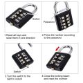 8 igits assword Code nation adlo inc Alloy Suit For Luggage rael Code Smart Lo Code eyed Anti-thieft Lo. 