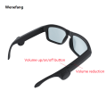 Wenefang 【New design】Tws Xg88 Bluetooth Smart Glasses Headphones Audio Hands-Free Call Sport Stereo Sunglasses Headsets Music Hd Sound. 
