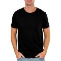 Livingtex T-Shirt for Men/ Black, Short Sleeve, Pure Cotton, Round Neck T-Shirt for Men. 