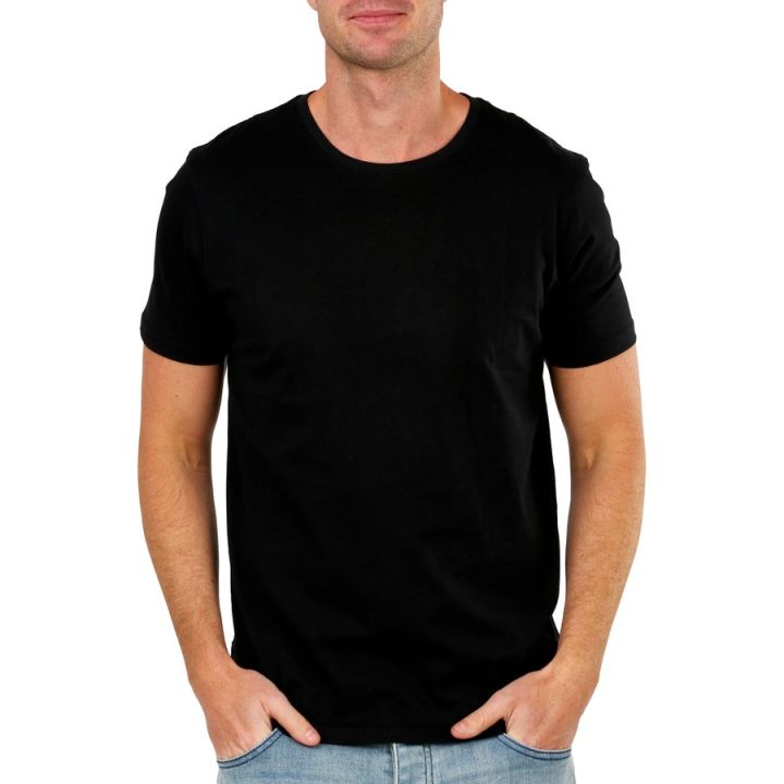 Livingtex%20T-Shirt%20for%20Men/%20Black,%20Short%20Sleeve,%20Pure%20Cotton,%20Round%20Neck%20T-Shirt%20for%20Men%20-%20Image%205