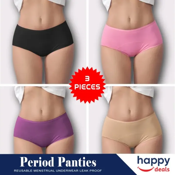 3%20Pieces%20Period%20Panties%20Reusable%20Menstrual%20Underwear%20Leak%20Proof%20(%20Colour%20May%20Very)%20-%20Image%202