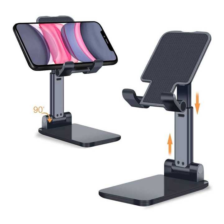 Foldable%20Mobile%20Stand%20Tabletop%20Stand%20Adjustable%20Phone%20Holder%20iPad%20Stand%20For%20Bed%20,Table,%20Office%20Compatible%20With%20All%20Smartphones%20-%20Image%202