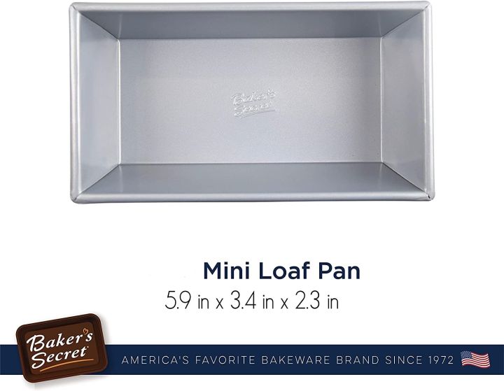 Baker's Secret Non-stick Mini Loaf Pan, For Baking Bread
