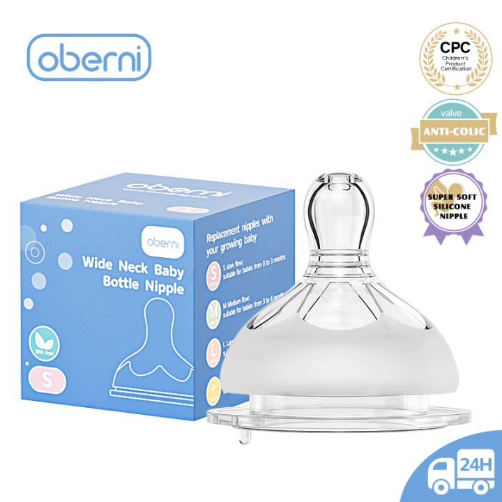Oberni aby ipples S Size Infant Feeding Soft Latex Food rade Silone O-8061 fier For 0-3 onths