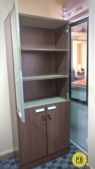 File Show Case 2 Door Modern Design File Showcase Cabinet | Daraz.com.np