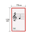 Music Flash Cards Colored Copper Plate Paper Piano Color Coded. 