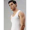 ONN Men White Cotton Ribbed Vest - NR323 Sando - Fashion | Sando For Men | Men's Wear | Sando | Vest |. 