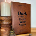 Oufeiton Life Story Writing Book Dad's Story Journal 250 Prompts Memory Book for Fathers Elegant Notebook for Elegant Interior Journal. 