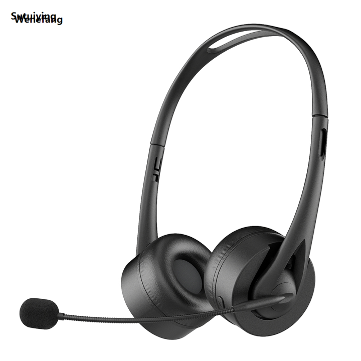 Wenefang Sutuiying Bluetooth 5.3 Headphone With Mic Noise Reduction Hands-Free Call High High Quality Quality HiFi Lossless Wireless Headset For Call Center Office PC Laptop