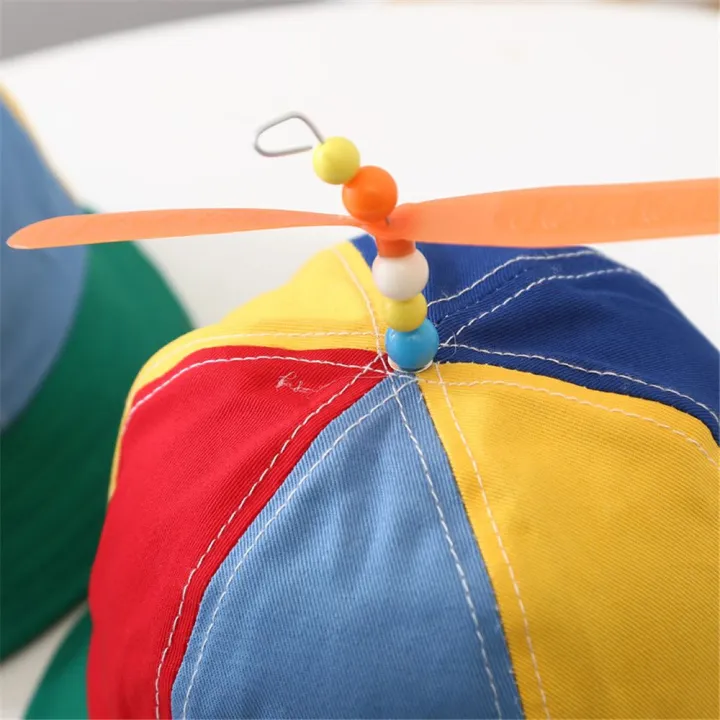 Boys%20Girls%20Windmill%20Cute%20Rainbow%20Sun%20Hat%20Fisherman%20Cap%20Beach%20Cap%20Kids%20Bucket%20Hat%20-%20Image%207