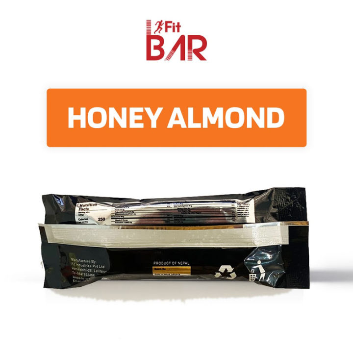 Fit Bar Energy Bar - 50g, Honey Almond