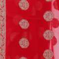 Red Color Georgette Chanda Chakori Saree For Women. 