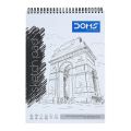 DOMS Sketch Book | A4 |  Spiral Bound | 36 Sheets | Perforation Design | 150 GSM | 8645. 